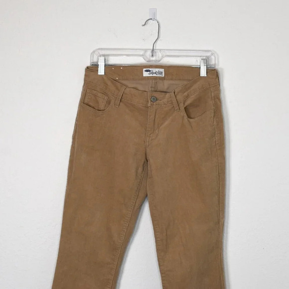 Old Navy The Rockstar Corduroy Pants Sz 10 Skinny Low Rise Camel Khaki Y2K 90s - Picture 2 of 16